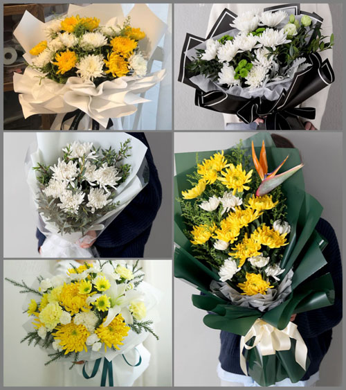 山东济宁曲阜市陵城镇星家村白事花束代送